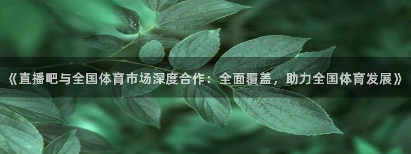 51视频在线直播nba：《直播吧与全国体育市场深度合作：全面覆盖，助力全国体育发展》